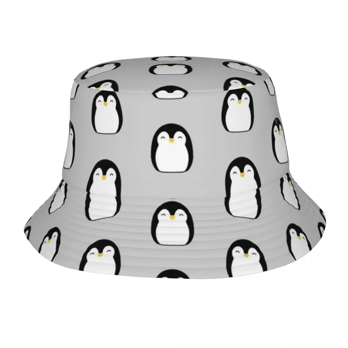 Summer Beach Vacation Getaway Headwear Penguin Merch Bucket Hat Unisex Sun Hats Cartoon Animal Bob Hat Fishing Caps Outdoor