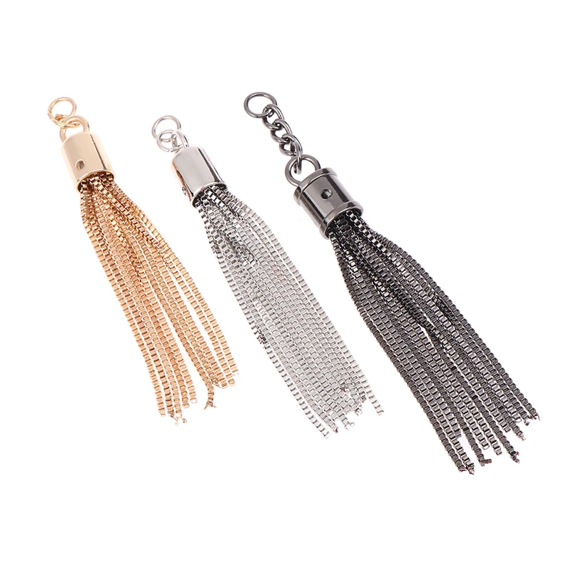 Fashion Tassel Pendant Keychain Shoulder Bag Tassel Metal Buckle Tassels Pendant Handbag Decoration Purse Hardware Accessories