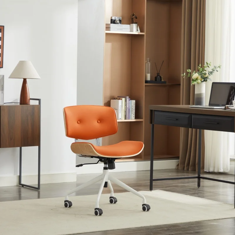 

Luxury Modern Small Office Chair Visitor No Arm Wheels Study Swivel Office Chair Living Room Bed Silla De Escritorio Furniture