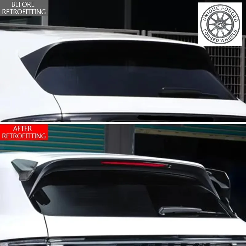 26 Style2019-2025 New Carbon Fiber Top Wing 9Y0 Decorative Fixed Spoiler Car Modification Upgrade For Cayenne Coupe