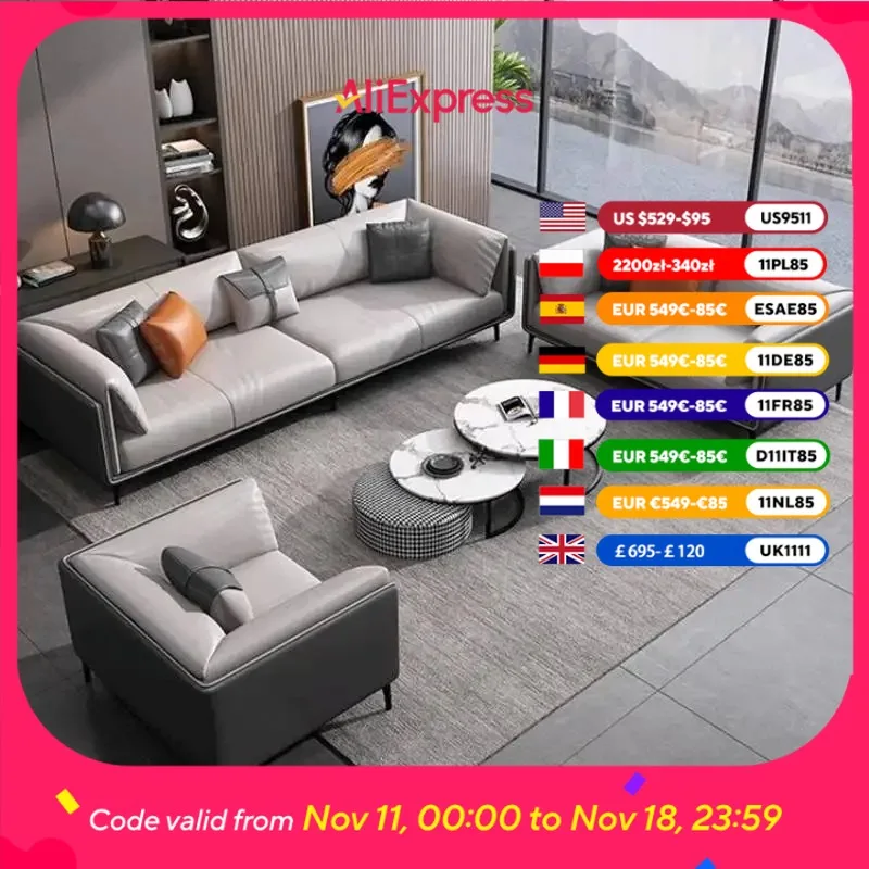 

Минималистичный элегантный диван в скандинавском стиле, европейский L-образный современный диван для гостиной, модульная мебель Divani Da Soggiorno для гостиной