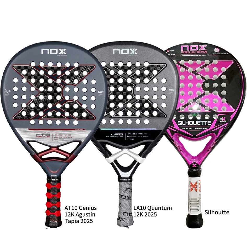NOX AT10 ML10 LA10 3K 12K 18K Pala Padel Professional Soft Carbon