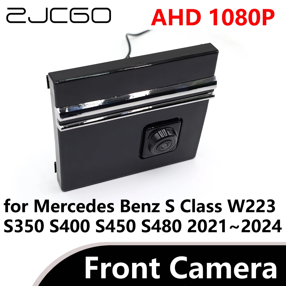 

ZJCGO AHD 1080P CVBS 480P 170° Car Parking LOGO Front View Camera for Mercedes Benz S Class W223 S350 S400 S450 S480 2021~2024