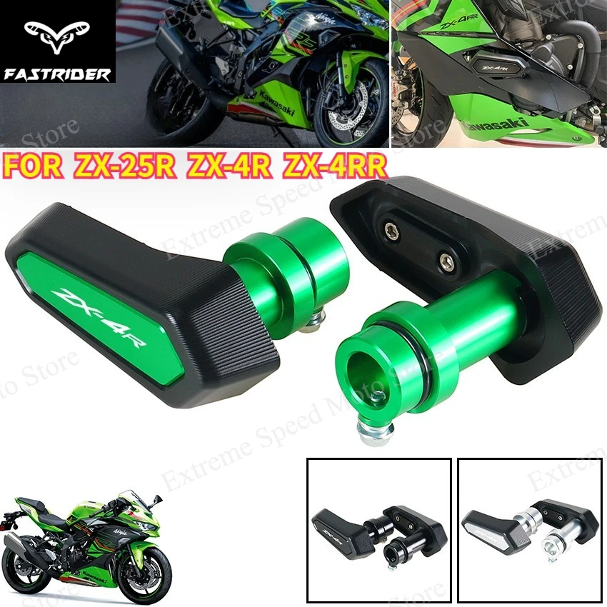 

Motorcycle Crash Slider Frame Protector Compatible with Kawasaki ZX-25R ZX-4R ZX-4RR Engine Guard Anti Drop Protection