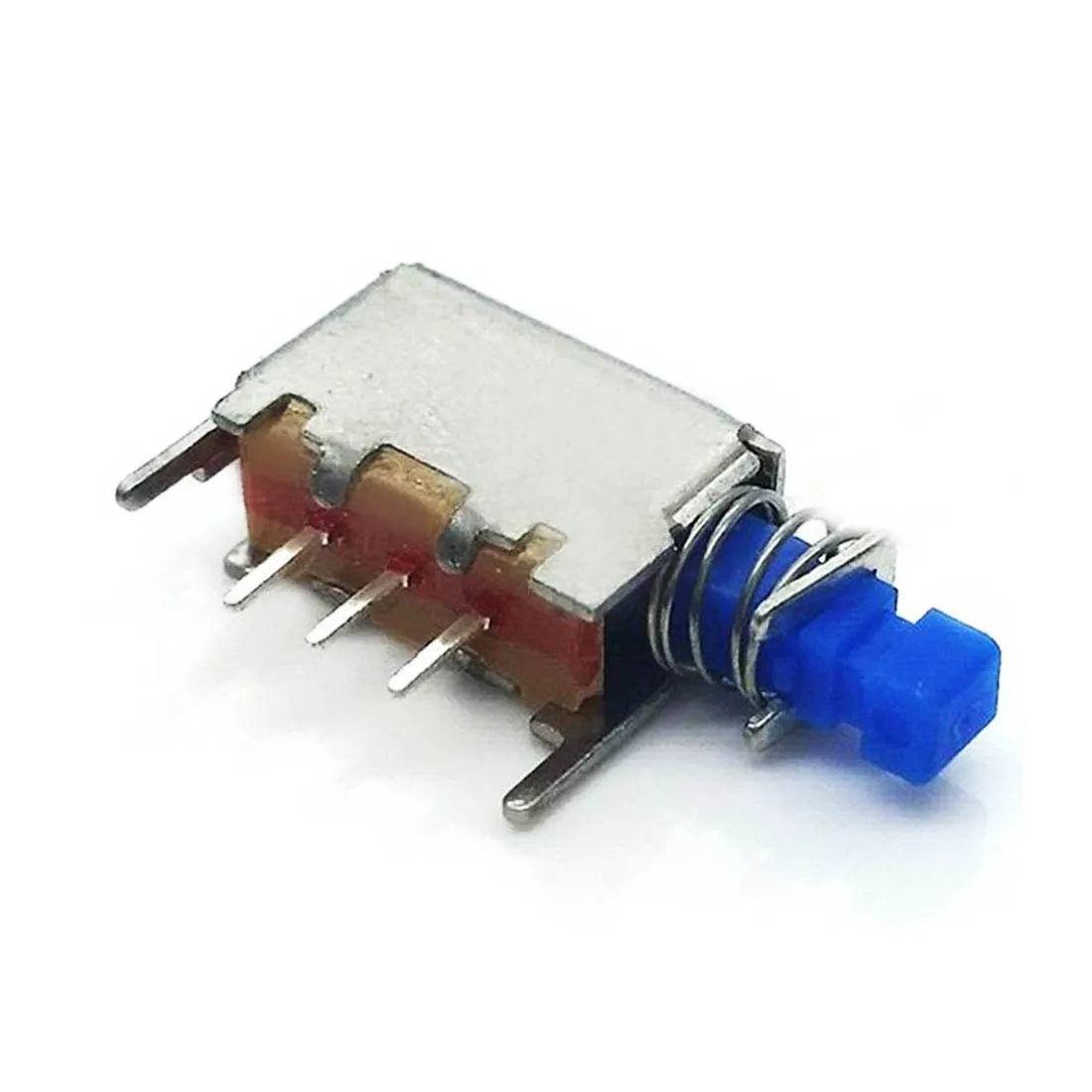 

50pcs Blue A05 Directly Key Switch Spring 3 Pins Push Button Switches Self Locking For Power Supplies Wholesale Price
