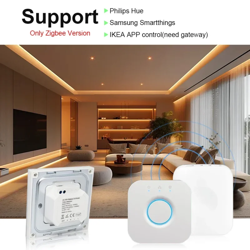 Tuya Wifi Zigbee Triac Controller LED Dimmer Controller AC 110V 220V LED Light Switch Works with Alexa Google Assitant SmartLife