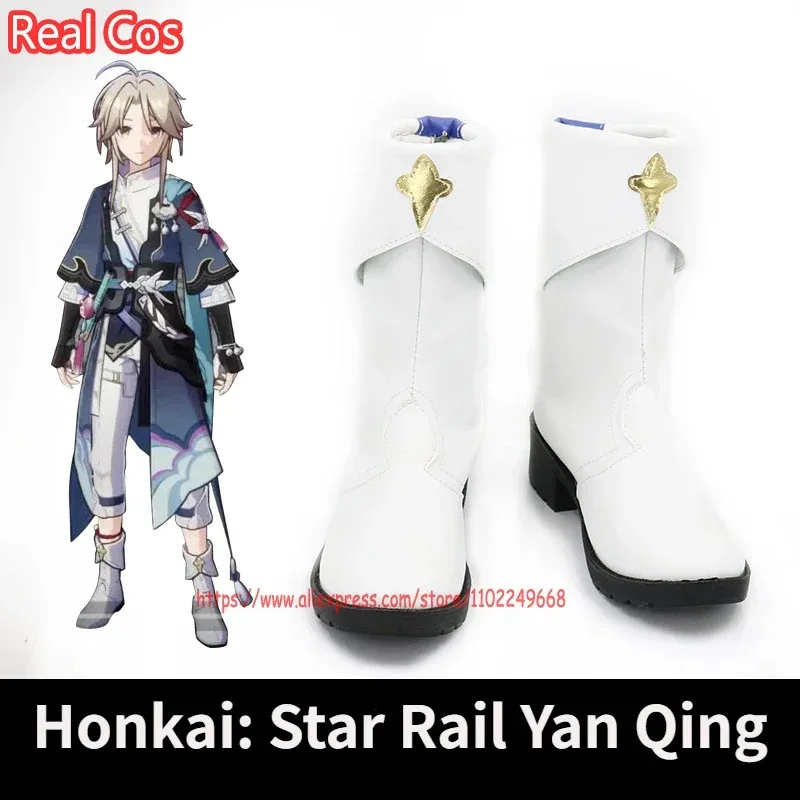 

RealCos Honkai: Star Rail Yan Qing Обувь для косплея Сапоги Хэллоуин Косплей Костюм Аксессуар