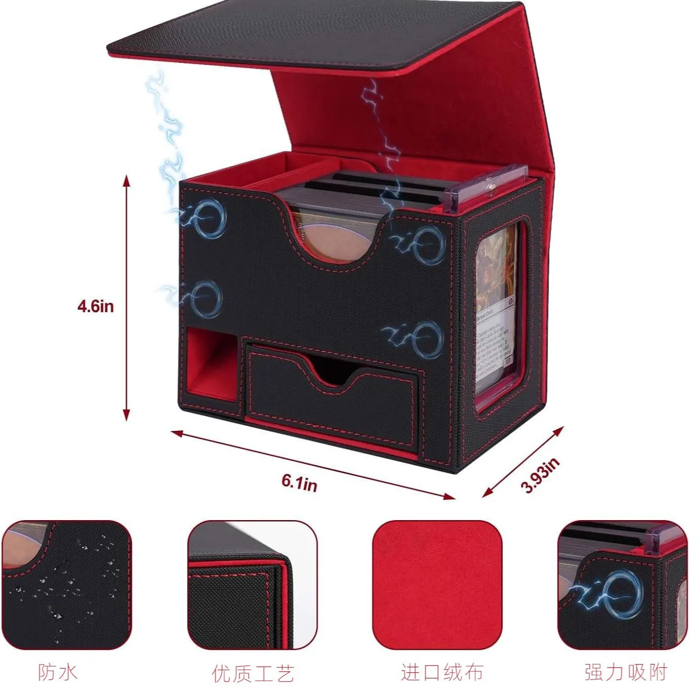 Window-mounted Card Storage Box MTG One Piece Cards Extra-large Capacity Convenient Collection Gift Box Special Occasions
