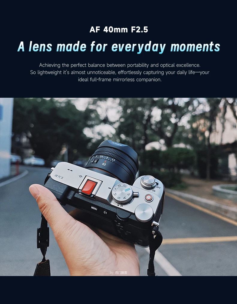 7artisans 40mm F2.5 Autofokus Vollformat-Objektiv mit großer Blende für Sony E A7R A7 V A7C II Nikon Z Z8 Z50II Leica L SL S1M2 – Detail 6