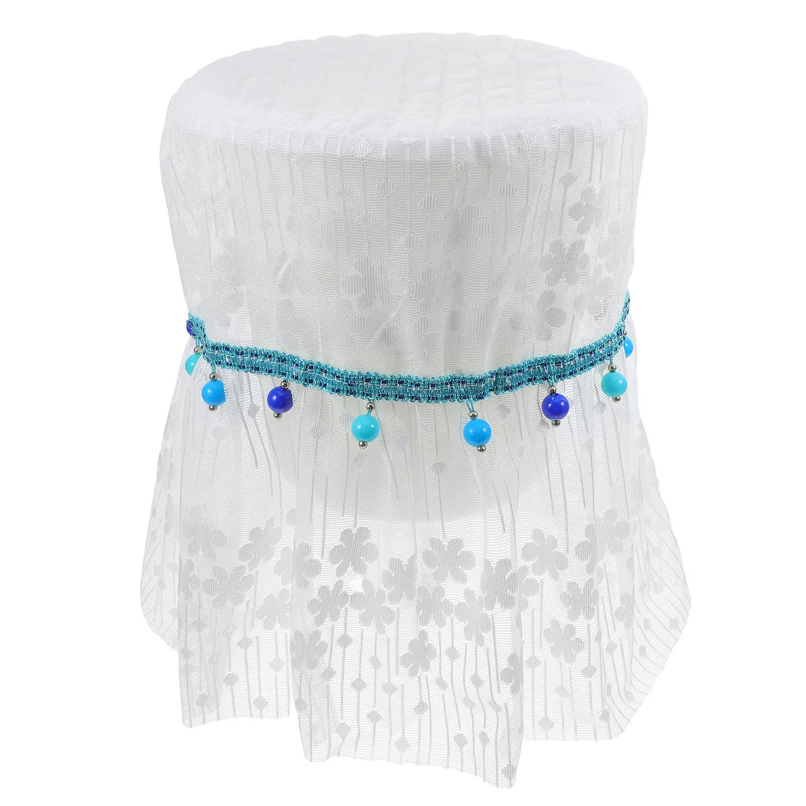 غطاء دلو موزع المياه بتصميم 5 جالون من الدانتيل، واقي مقاوم للغبار قابل لإعادة الاستخدام لغرفة المعيشة والمكتب، غلاف آلي أنيق #6