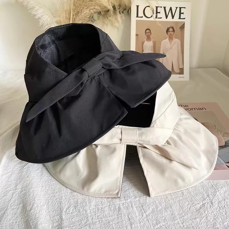 

Women Empty Top Panama Hat Foldable Wide Brim Bucket Hat Sun Cap Sunshade Hat Beach Cap