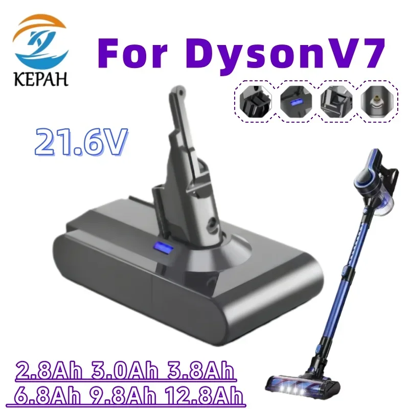 

Сменная батарея для Dyson V7 | Литий-ионный аккумулятор 21.6В 6.8Ач, совместимый с беспроводными пылесосами V7 Absolute/V7 Fluffy/SV10