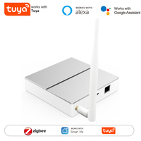 Tuya Zigbee3.0 Smart Wired Gateway Hub,Signal Antenna Wired Gateway Smart Home Bridge Works With Yandex Alice Alexa Google Home