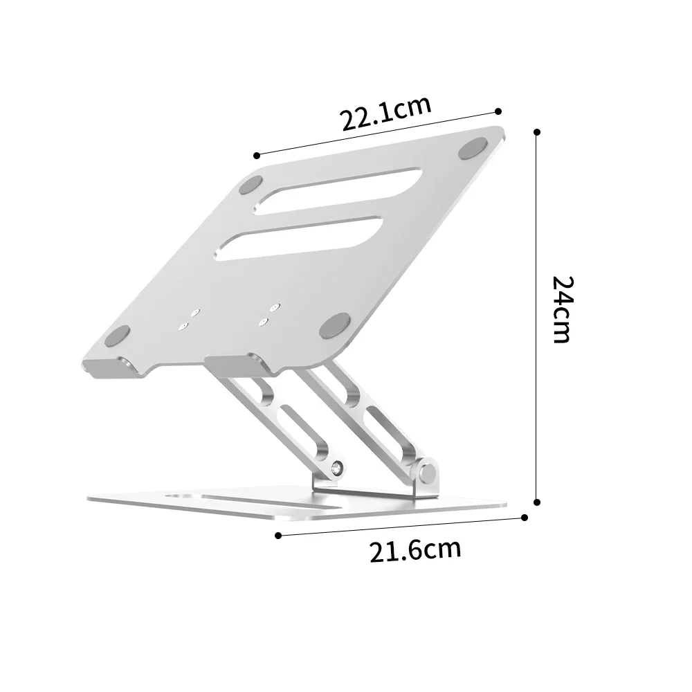 Ergonomic Aluminum Adjustable Laptop Stand Laptop Stand for Desktop Laptop Stand for All 10-17 Laptops