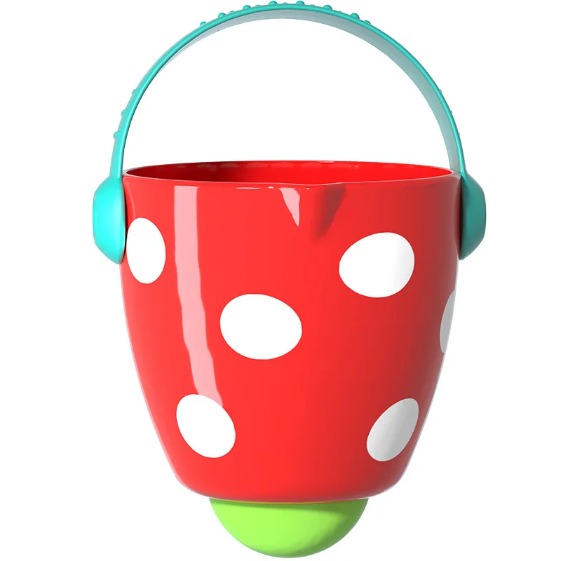 Baby Cartoon Bath Toys Baby Bath Tub Mini Leaky Bucket with Small Showerhead Beach Toys Shower Spray Cup Toddler Gifts