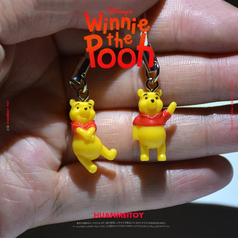 Confezione sfusa Winnie The Pooh Chiave Bage Ciondolo Modello Giocattolo Mini Ornamento Action Figure Anime Regalo per bambini