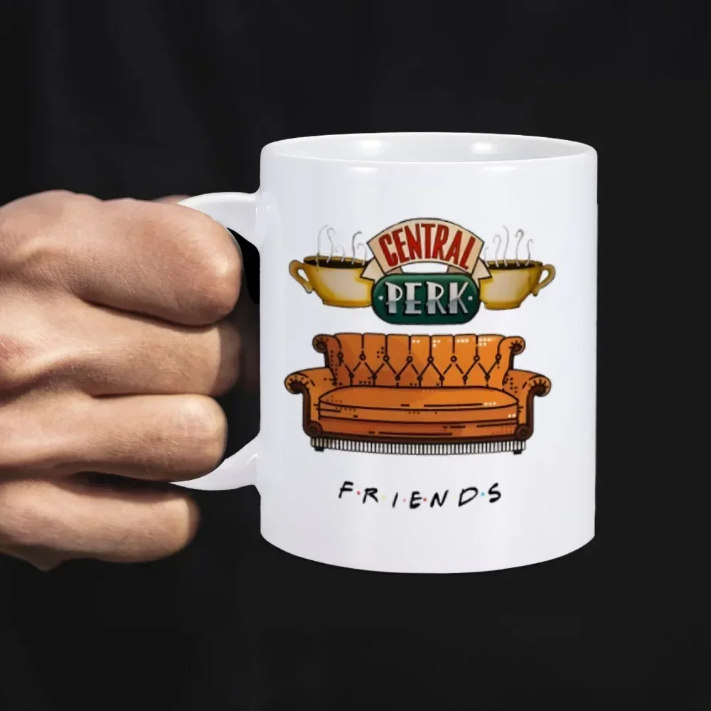 11oz Ceramic Mug FRIENDS TV Show Coffee Mugs Central Perk Milk Tea Cup Gift for Best Friend Birthday Dropshipping Wholesale