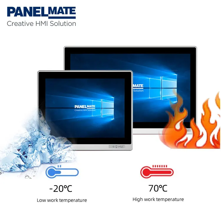 

24-дюймовый промышленный емкостный сенсорный экран ПК 1920x1080 Core I3 I5 I7 J6412 Linux Win Встроенный компьютер VESA Stock