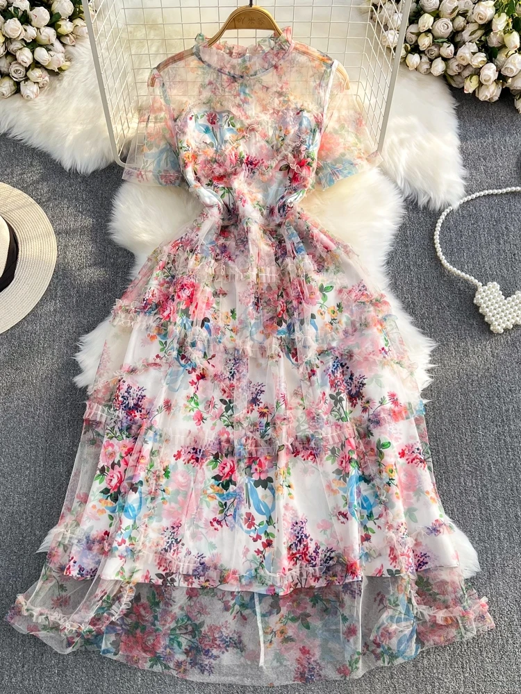 Ele ort Sve รอบ Ne A-Line Me พิมพ์ Dr Slimming เอวเอวสูงเกาหลี Sle เดินทางฤดูร้อน Dr