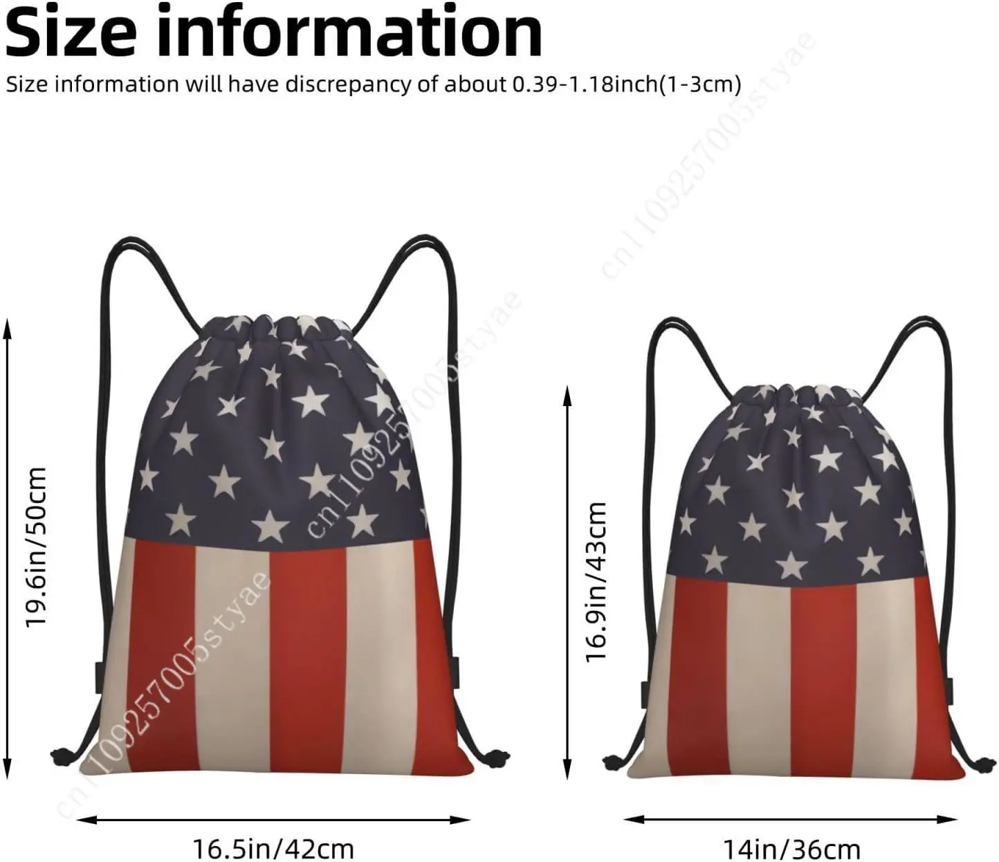 American Flag Rustic Drawstring Bag Backpack Sport Ball Bags Sport Gym Sack String Bag Yoga Dance Travel Bag Accessories Gift