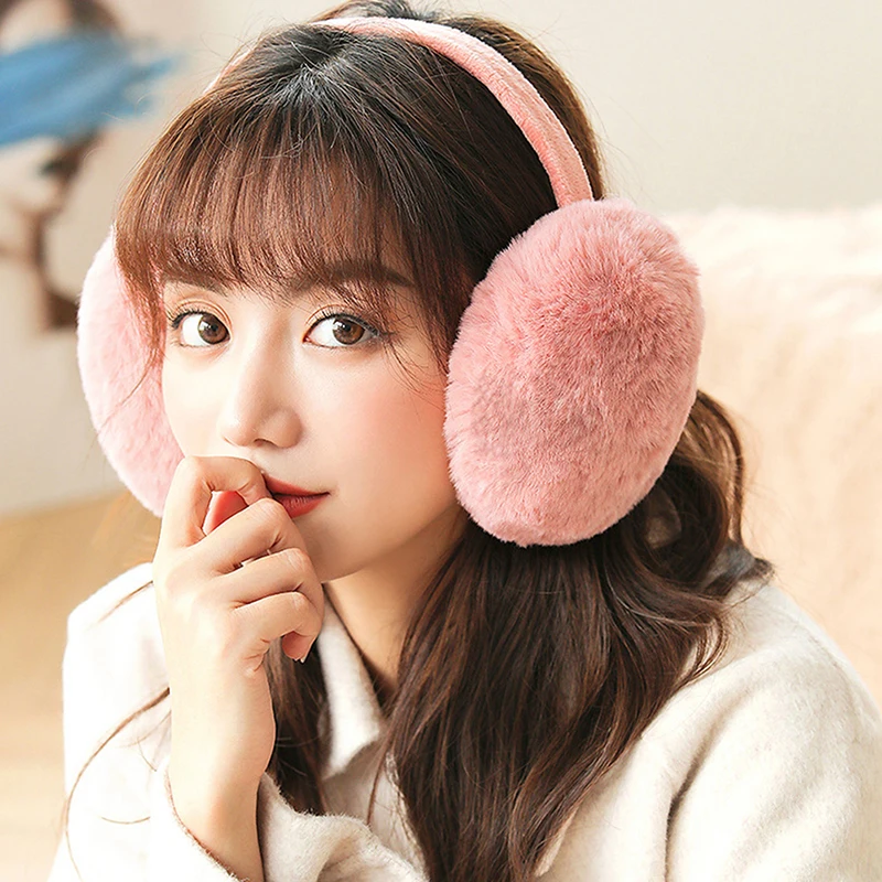 

1Pcs Foldable Earmuffs Cute Autumn And Winter To Keep Warm Comfortable Unisex Warmers Imitation Rabbit Plush Ear Muff Wholesale