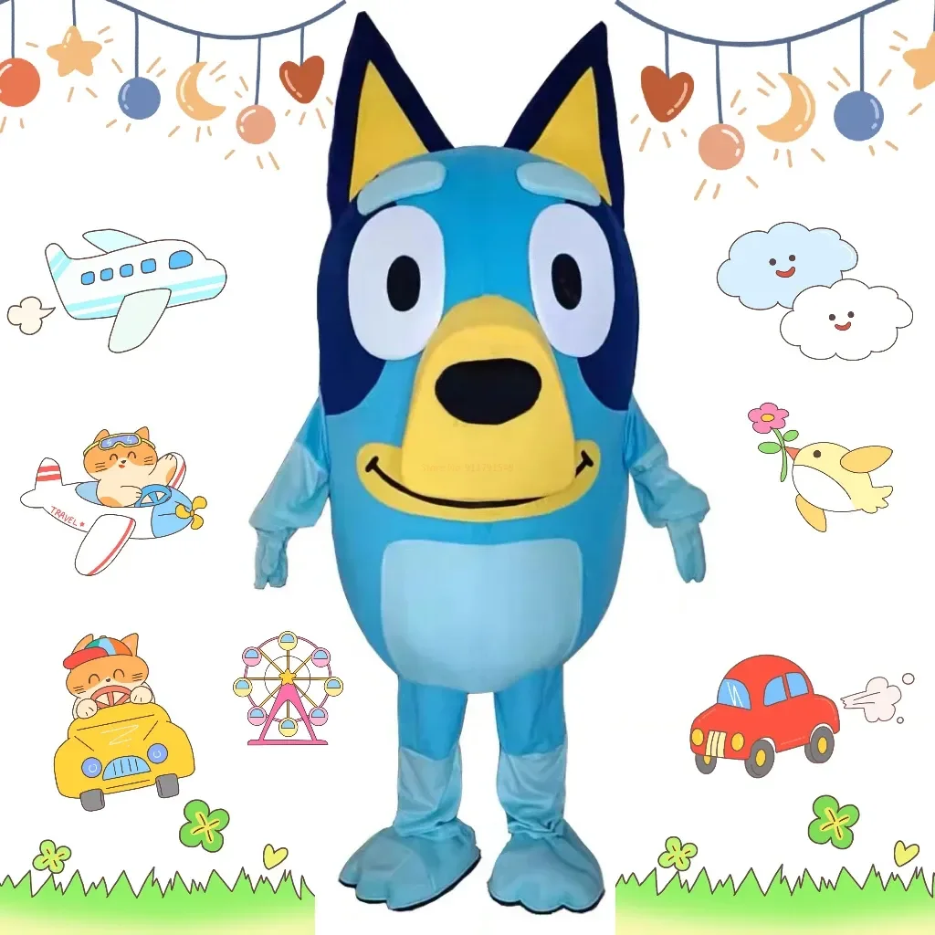 

Moose Bluey Family Bingo Dog Cartoon Dolls Costume Adult Walking Costume Activity Performance Props Doll Clothes Cosplay Props