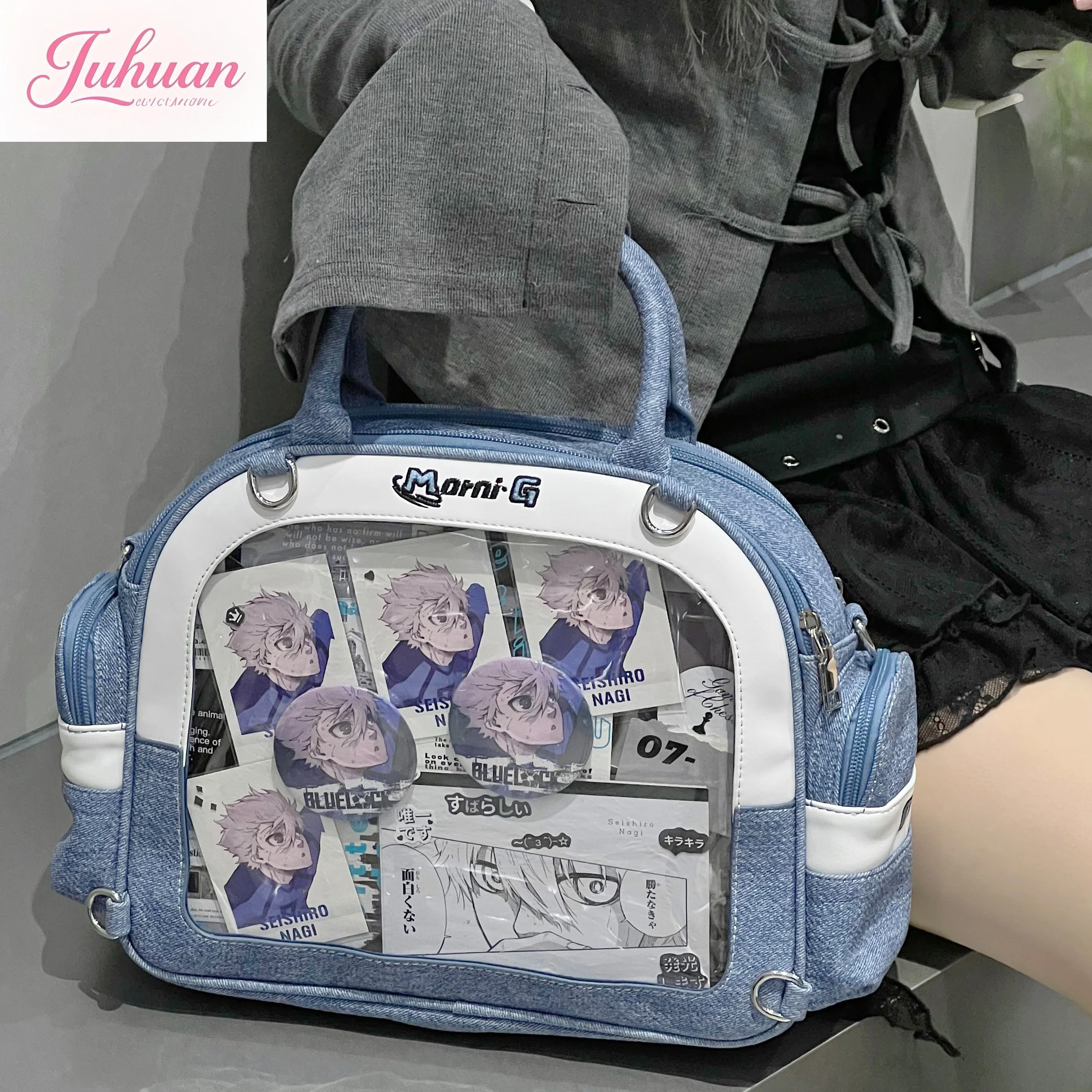 

Japanese Original Two-dimensional Comic Show Ltabag Backpack Neutral Wind Punk Locomotive Large Capacity Oblique Span Handbag