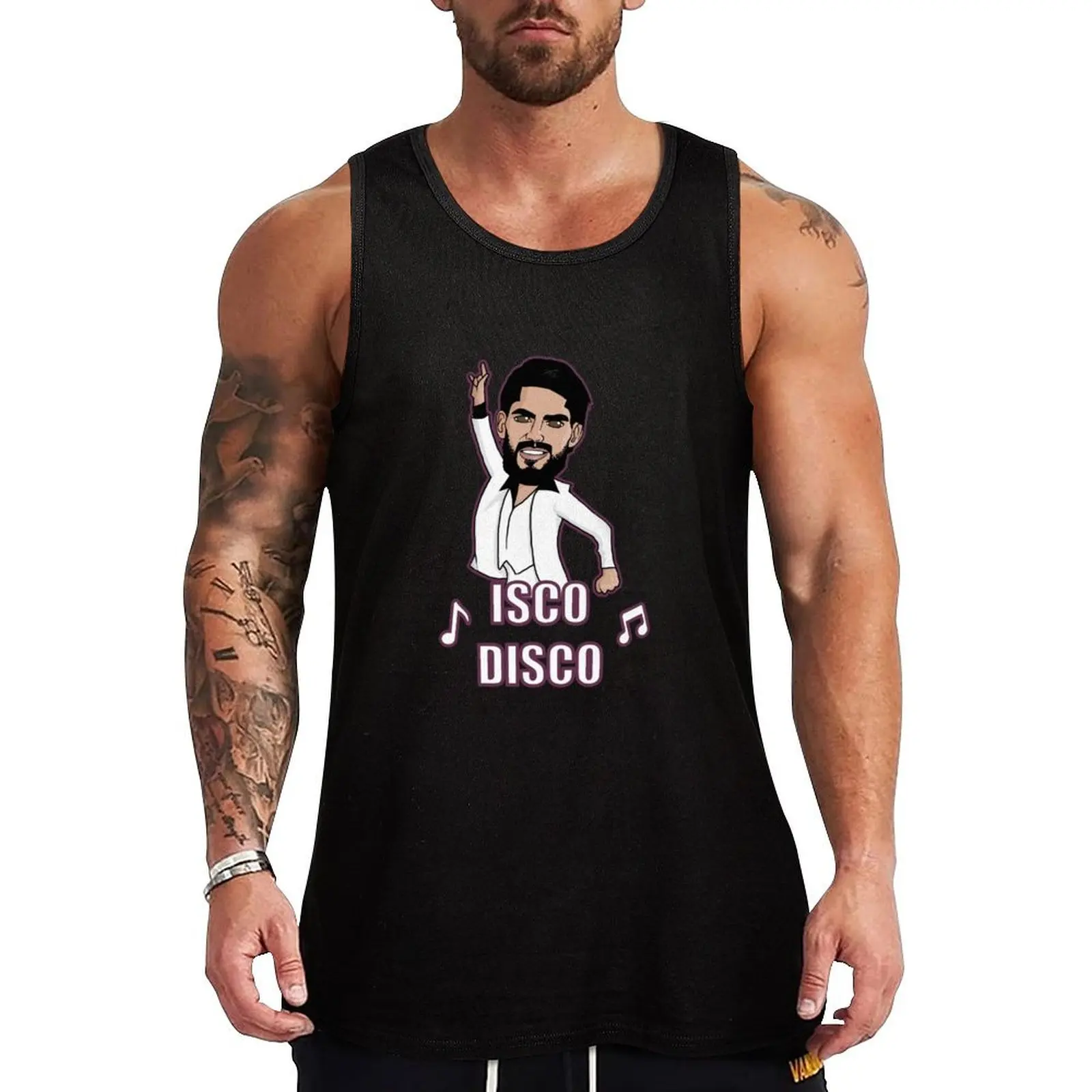 

ISCO DISCO Tank Top gym t-shirts man sleeveless gym shirt man fitness Men's summer vest sports suits