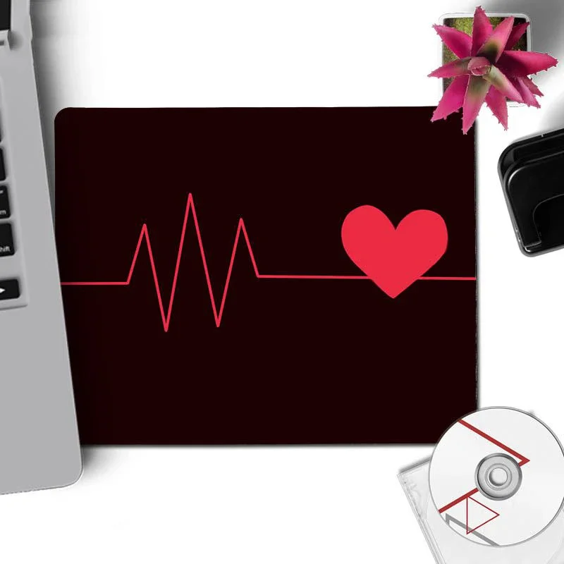 

Good Use Nurse Medicine Health Heart mouse pad Gaming mousepad Non-Slip Laptop Computer PC gamers desk mat “LOVE” rug 25*29cm