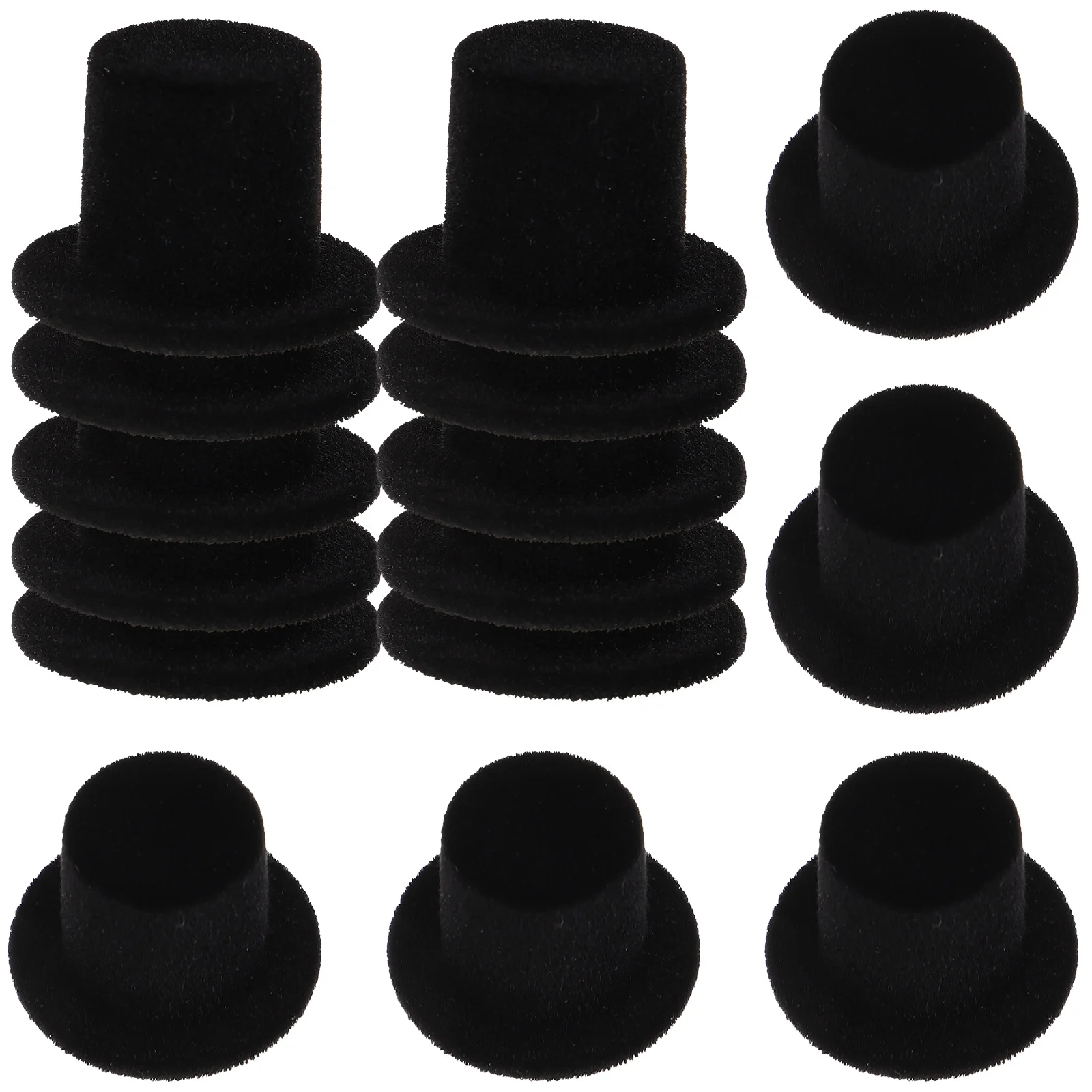 

20 Pcs Miniature Tops Hat Decorative Hats Top Hats for Top Hat Dolls Craft Embryo Party Supplies Decor