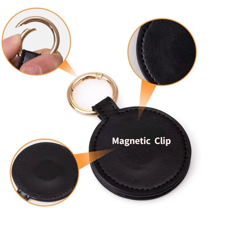 Portable Magnetic Hat Clip PU Leather Clips with Hooks for Handbag Backpack Luggage Hat Holder Clip Travel Bag Pedants