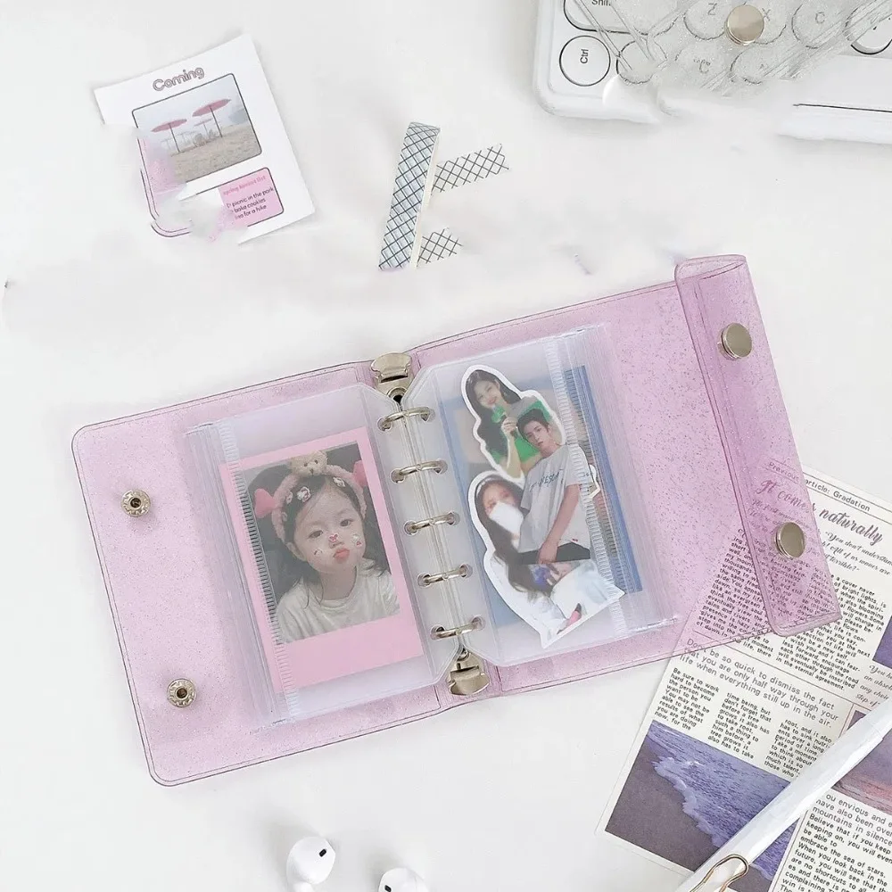 Прозрачная вкладыш с 5 отверстиями, сменная бумага, вкладка для страниц категории, держатель для фотокарточек, сменный альбом, спиральная переплет для страниц, индексирующие карты, ПВХ
