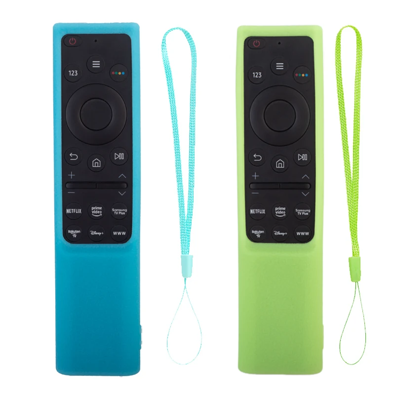 Soft Silicone TV Remote Cover Case for Samsung TV TU8000, TU8300, RU9000, Q60T Remote Protective Cover Case