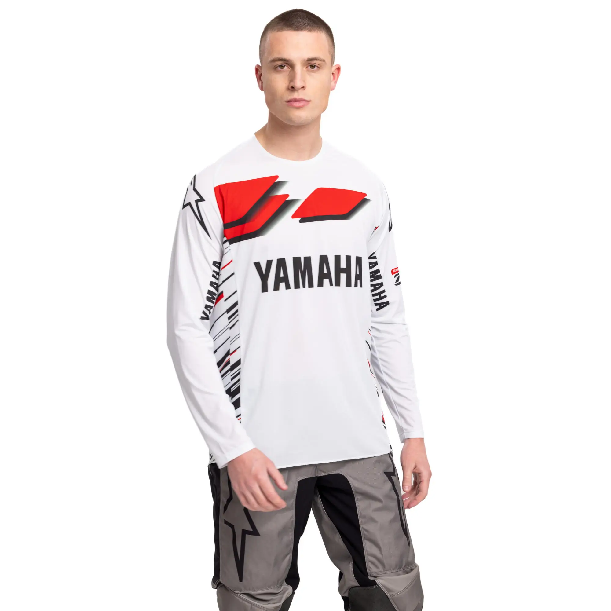 

25/26 Горячая YAMAHA, специальное издание для 70-летия, летняя мужская и женская модная дышащая быстросохнущая спортивная рубашка
