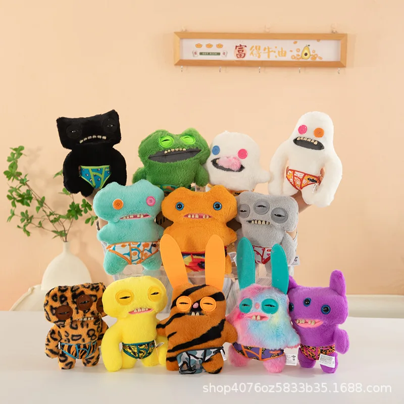 Kawaii FUGGLER Cute Teeth Monster Doll Funky Teeth Treasure Ugly Teeth Funny Plush Doll Birthday Gift Christmas Gift