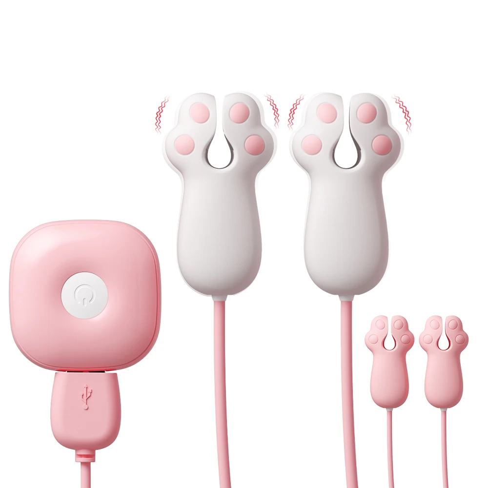 Electric Wearable Nipple Clip Vibrator G-spot Massage Stimulator Erotic Tease Nipple Breast Masturbator Female Adult Sex Product
