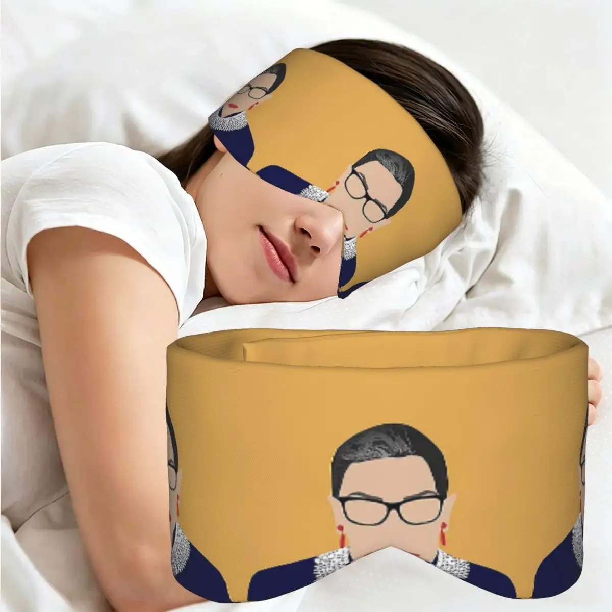 Ruth Bader Ginsburg sleep eye mask Light Blocking Portable Eye Cover for Girls Boys Home Sleeping Party Gift Eyeshade eyepatch