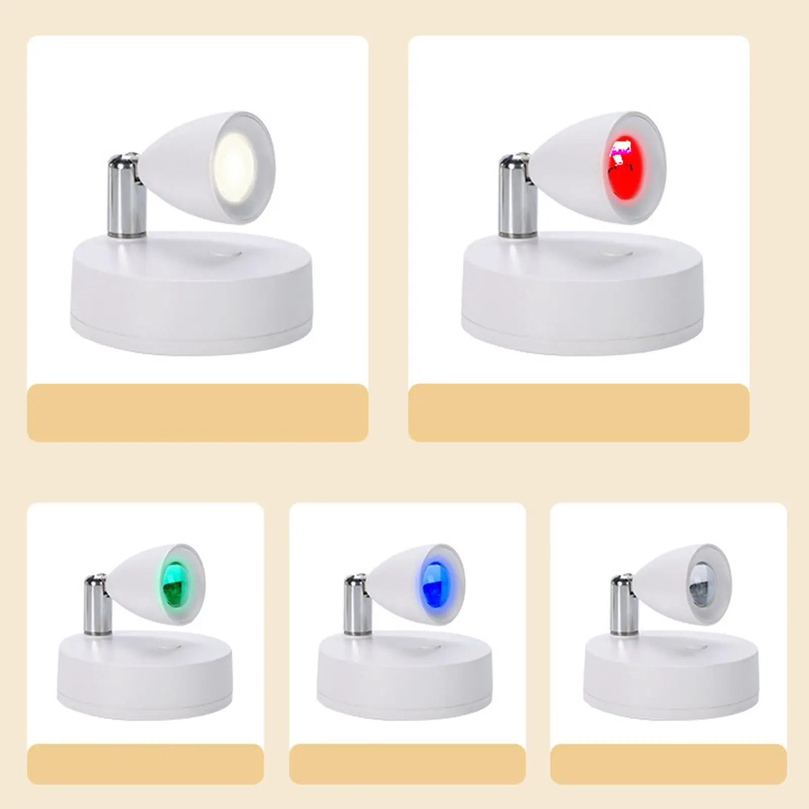 Rechargeable LED Spotlight With RC, Indoor Plants Wall Painting Display Ambient Lighting, Wireless Artwork Focus Spotlight