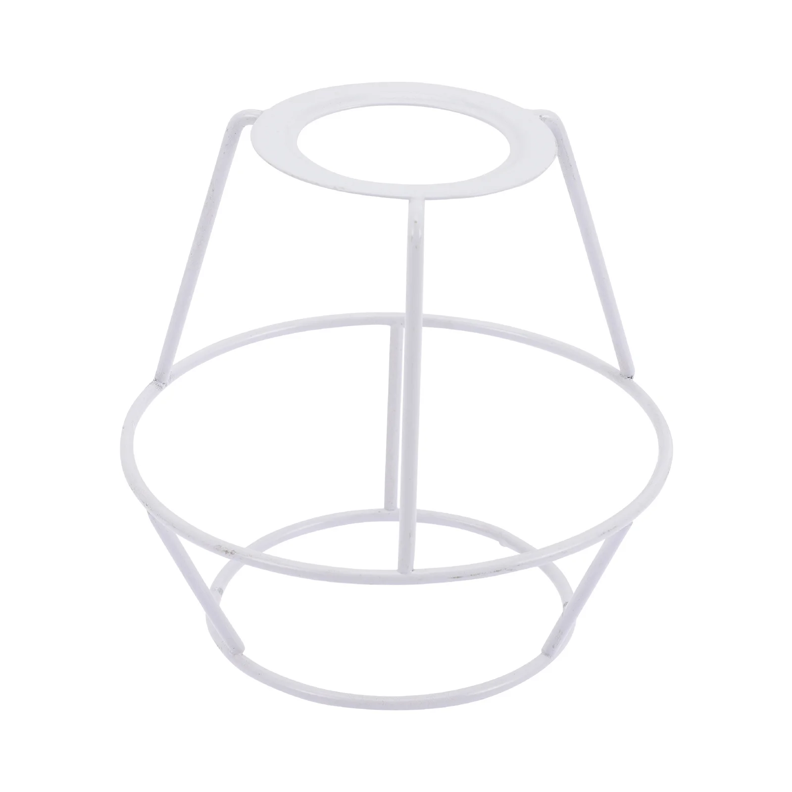 

Woven Lamp Stand DIY Metal Ring Support for Chandelier Desk Light High Temperature Painted Rust Resistant Solid