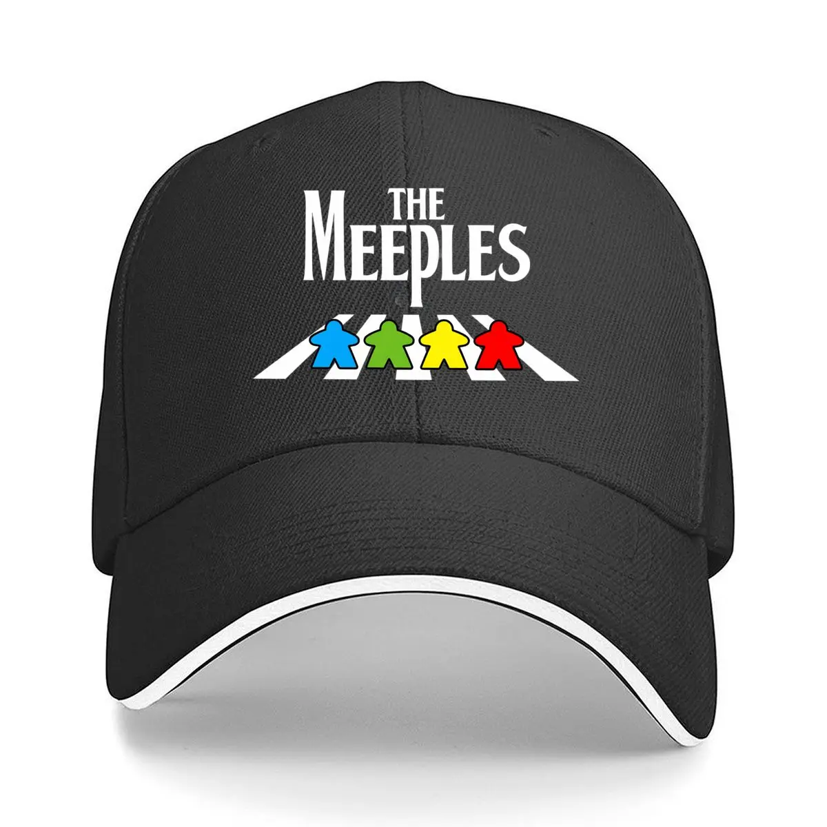 The Meeples Four Color Board Game Pieces Hip Hop hat Fashion Outdoor Sports Sandwich Baseball Cap