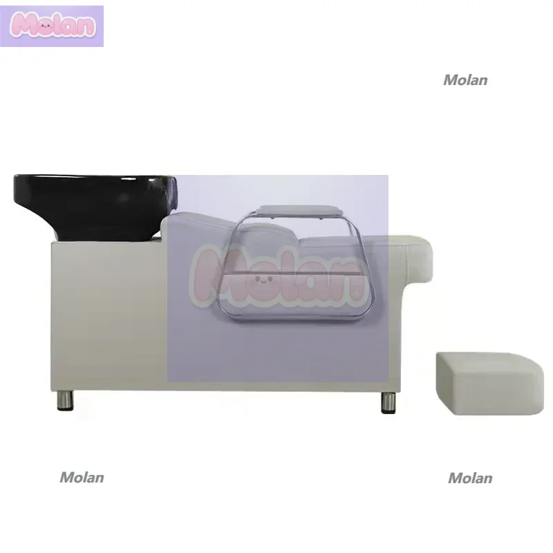 

Factory direct sales Internet celebrity half lying barber shop fashion shampoo bed simple high-end hair salon hair salon ceramic