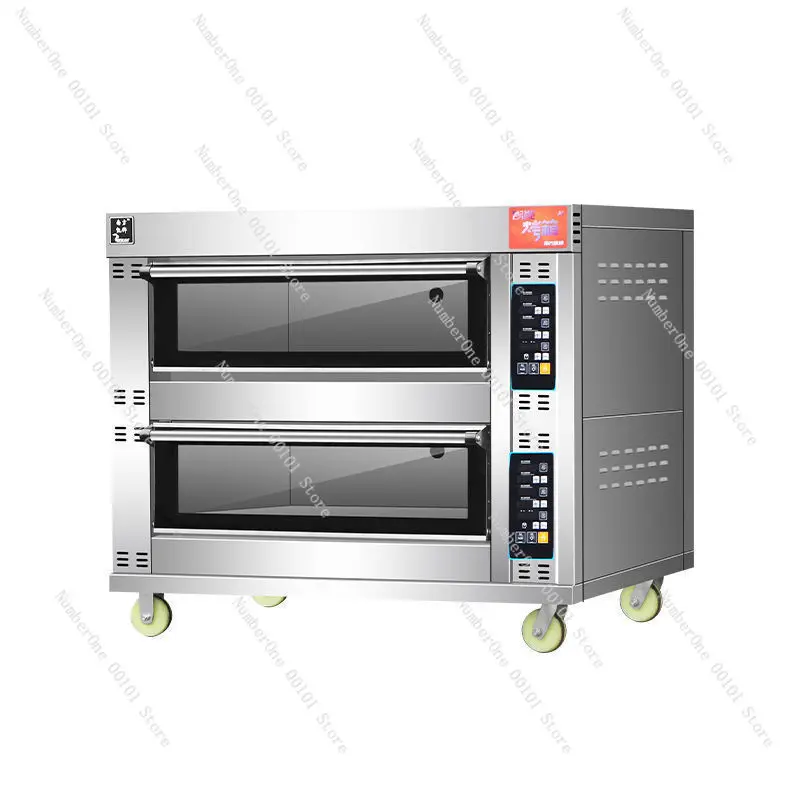 

Pancake Cake Baking Pizza Oven Commercial Large One-Layer Two-Plate Automatic Timing Household Electric Oven