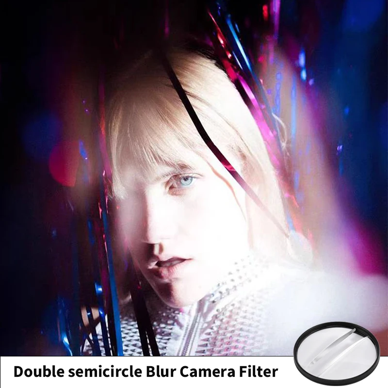 

Double Moon Bokeh Camera Lens Effect Filter Blur Photography DSLR Accessory 77mm