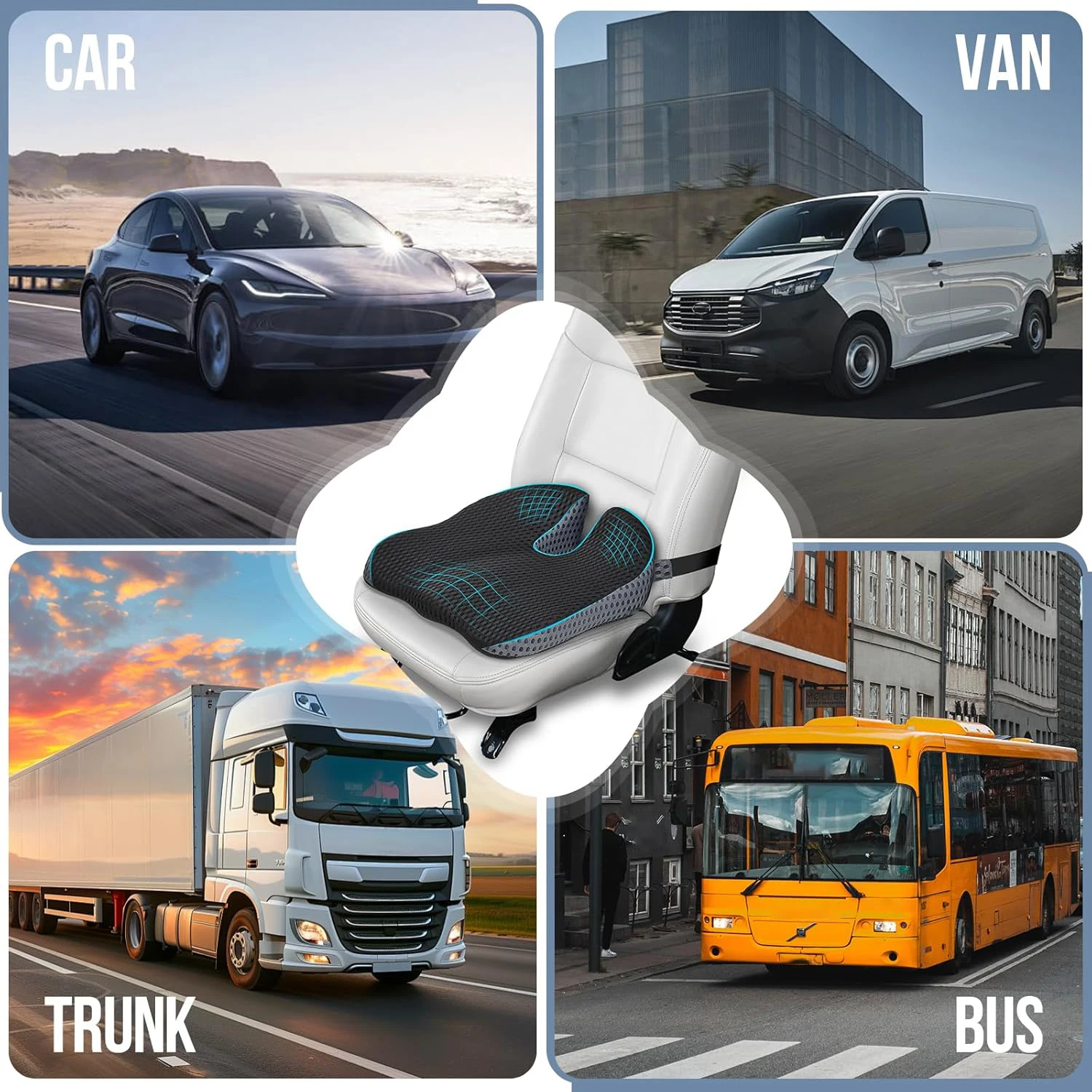 เบาะรองนั่งรถยนต์เมมโมรี่โฟมสำ - Car Seat Cushion Memory Foam บทวิจารณ์และราคา