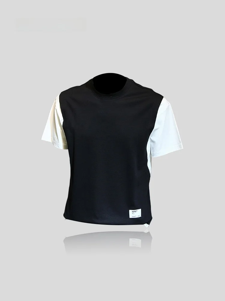 IT  Summer New Style Men's Loose Fit round Neck Short Sleeve T-Shirt Fashionable Youthful Korean Version Sun Protection C...