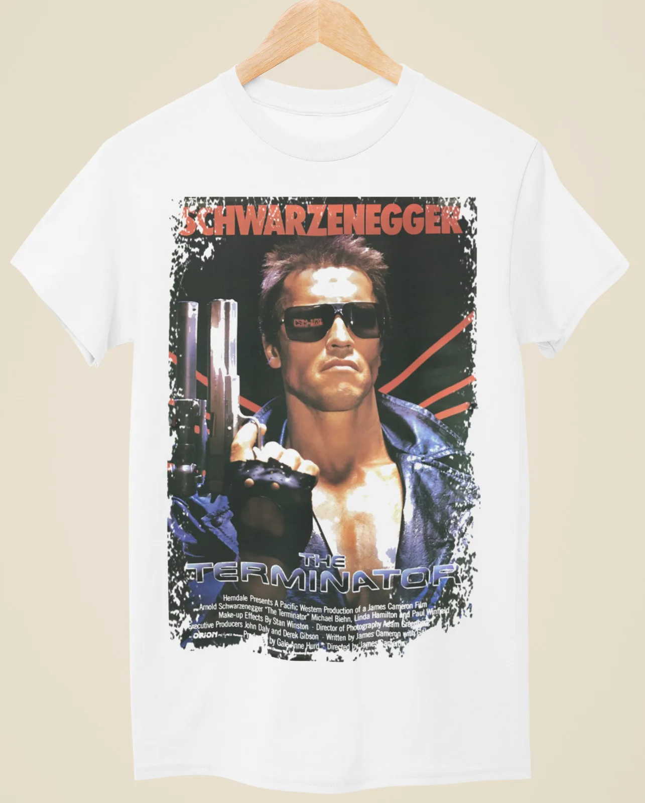 

The Terminator - Movie Poster Inspired Unisex White T-Shirt