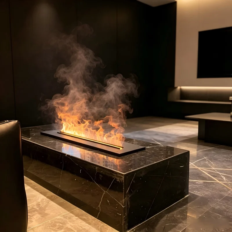 3D Water Vapor Fireplace Ultra Realistic Mist Flame Effect with 12 Color Options Smart Home Decor tv unit fire place electric