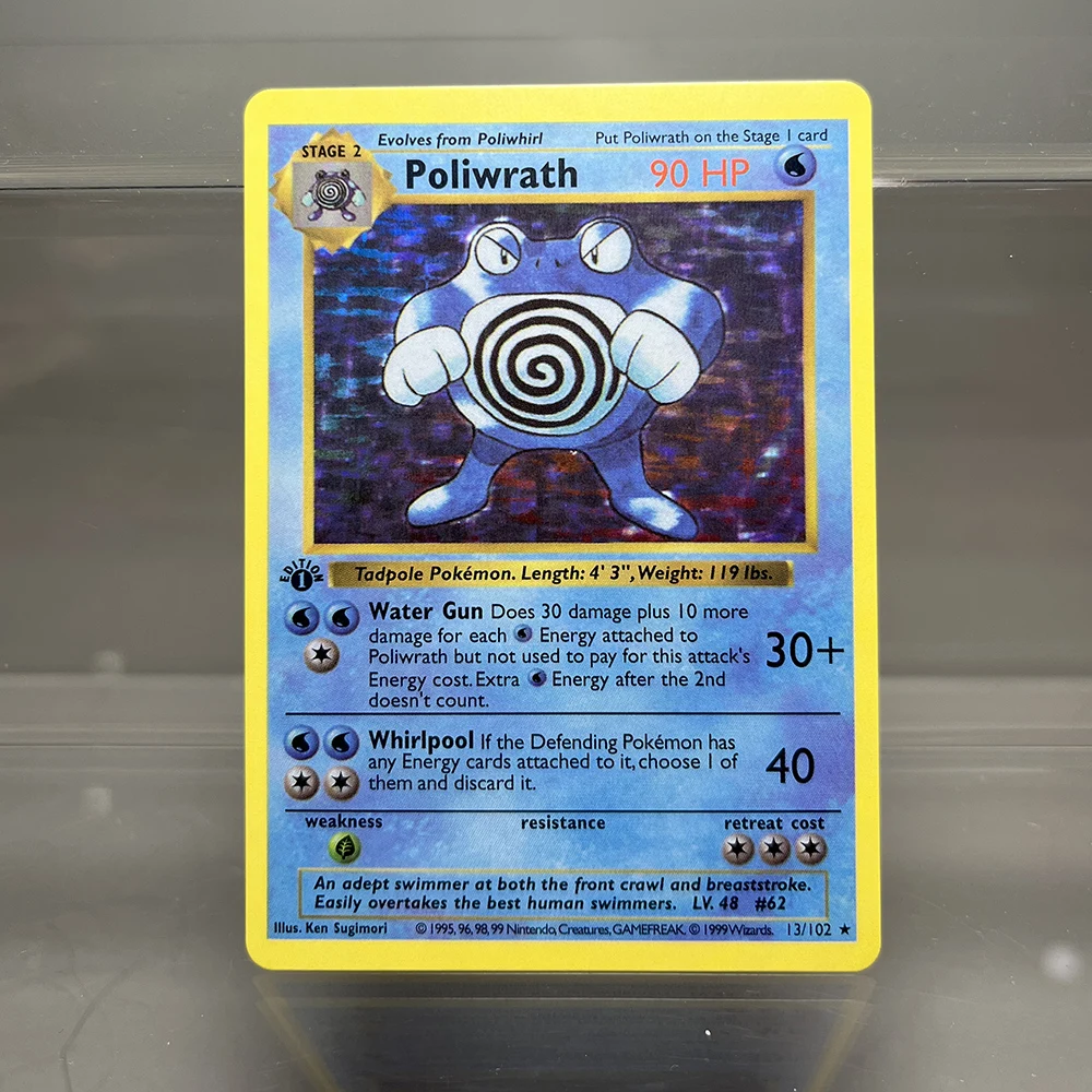 PKM Fossil/Base Set PROXY Cards Charizard Venusaur Blastoise Game Collection Cards Game Toys Card Hobbies