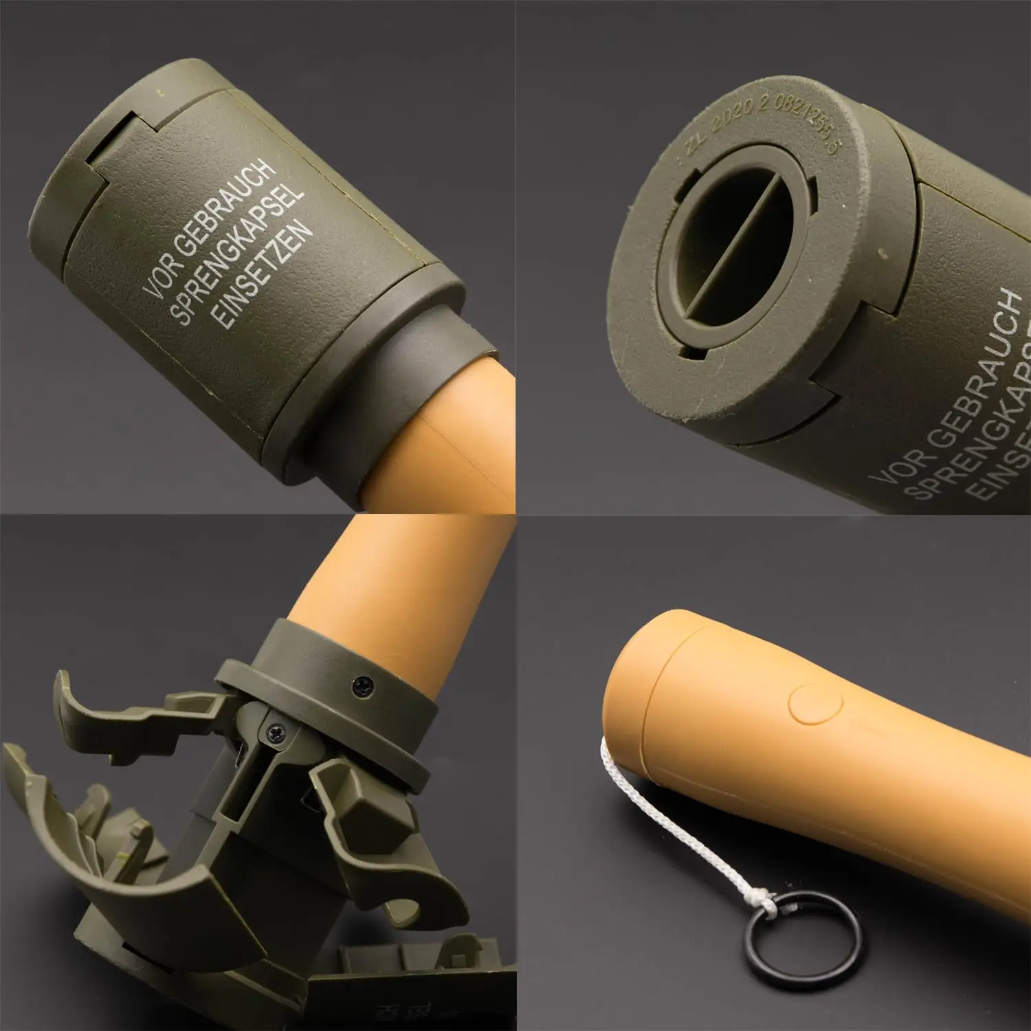 M24 قنبلة يدوية لعبة 2 قطعة الادسنس التكتيكية حلقة سحب قنبلة بلاستيكية لنموذج كرات الطلاء سقوط مقاومة إعادة الملء في الهواء الطلق فريق الرياضة #6