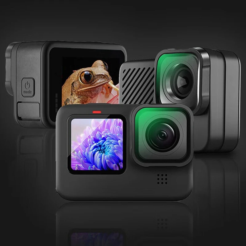 Lente macro 15x para câmera esportiva gopro hero, filtro de close-up, revestimento multicamadas antirreflexo, vidro óptico hd